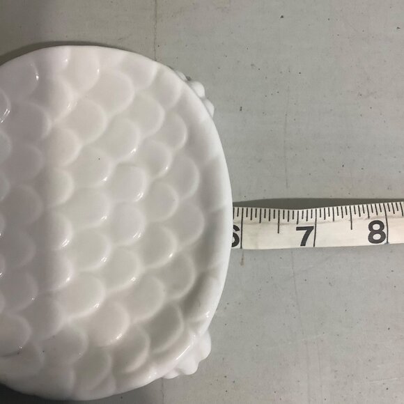 Owl Spoon Rest Kitchen Ceramic 6" x 4.5" White Wall Decor Trinket Dish - Picture 3 of 4